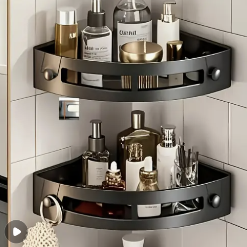 Corner Bathroom Shelves - Image 2